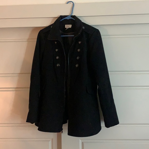 Jackets & Blazers - Celebrity Pink Black pea coat